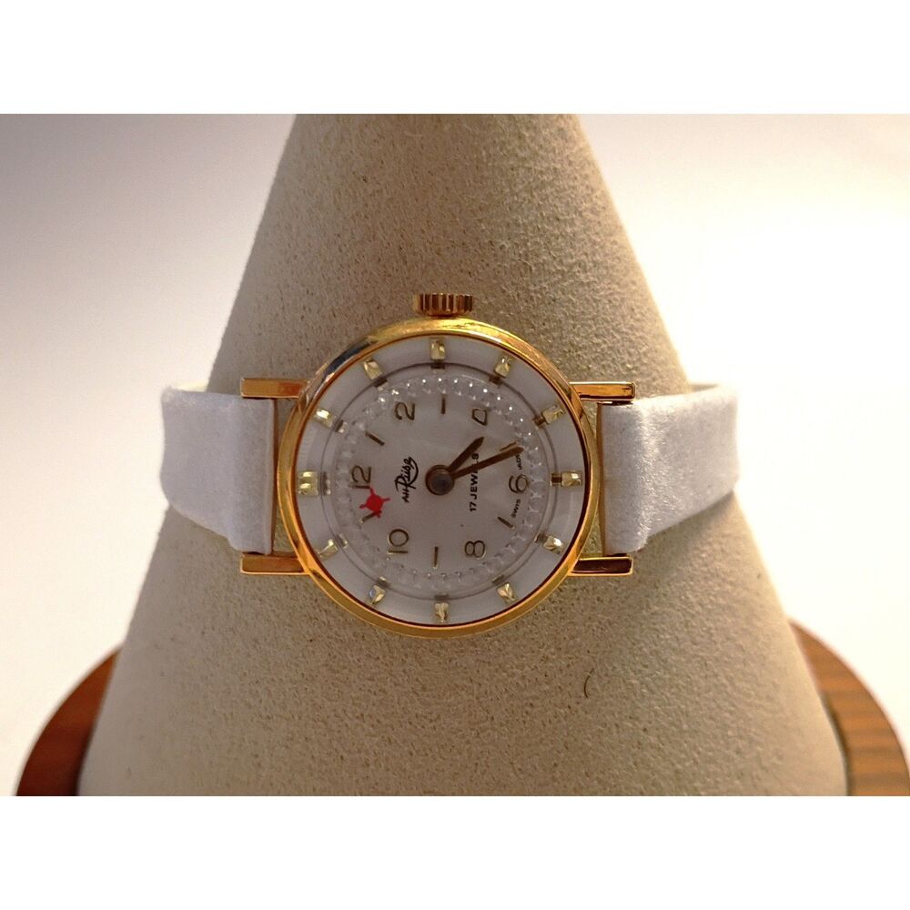 Vintage RIISE Rotating Border Second Hand 17 Jewel Swiss Movement Cocktail Watch